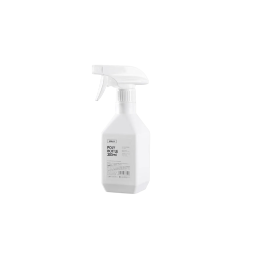 Plastisk sprayflaska med mekanisk trigger 300 ml 20,4 × 6,3 cm vit plastflaska för sprayning av vatten och rengöringsmedel