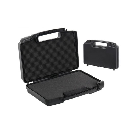 Plastový kufr na nářadí Nárazuvzdorný box s pěnovou vložkou 355 x 265 x 88 mm Plast Černá Na přístroje i nářadí Multifunkční přepravní organizér