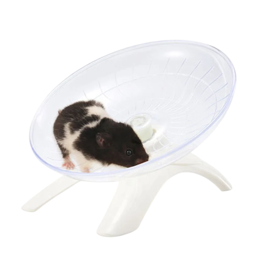 Plastový létající talíř pro hlodavce 18 cm Tiché běžecké kolo Výběh pro křečka Myš Potkan Běhací hračka Klecový kolotoč Domácí mazlíčci