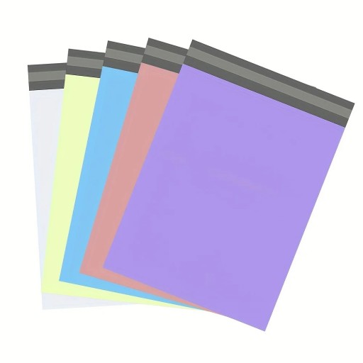 Plastpåsar för inpackning av presenter set 10 st med klisterstängning 25 x 35 cm mångsidiga kuvert för att skicka paket och inpackning