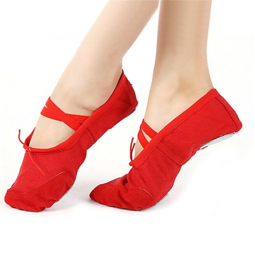 Plátěné taneční baletní boty