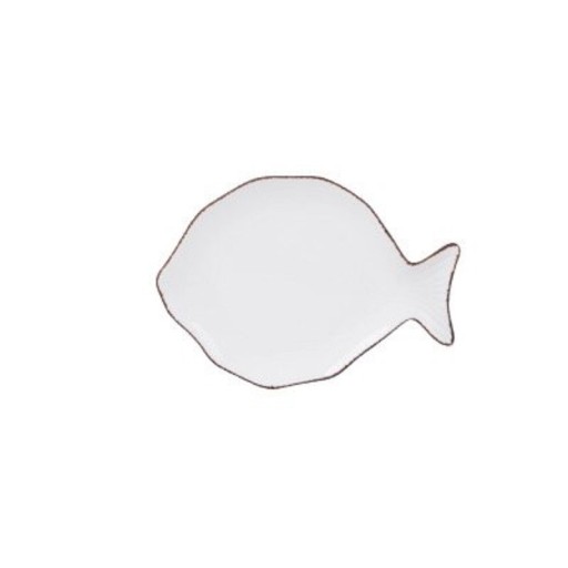 Plato de porcelana pez