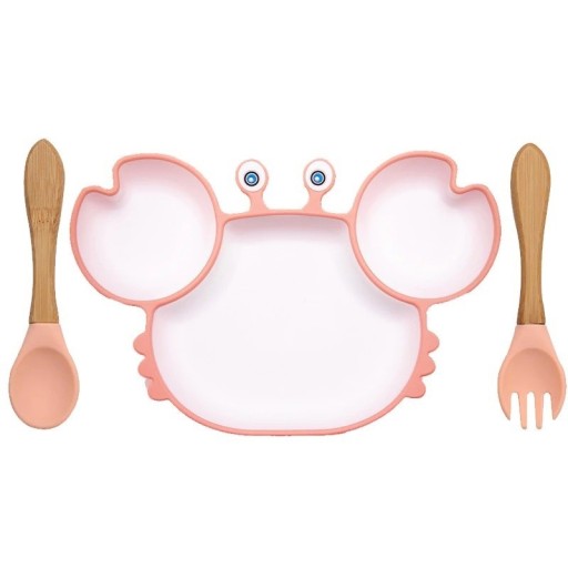 Plato infantil con cubiertos 3 uds.