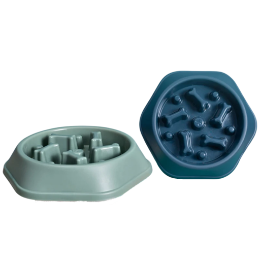 Plato para alimentación lenta 22,2 x 4,5 cm Plato de plástico antideslizante para perros material PP Alimentación saludable para mascotas