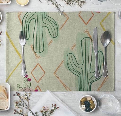 Plats med kaktusar
