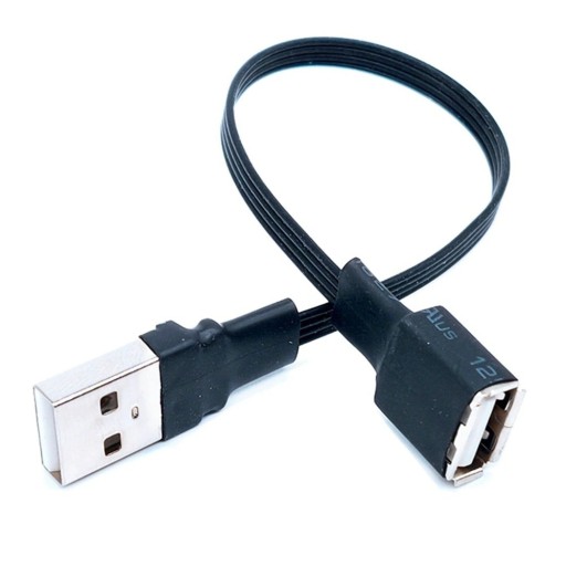 Plochý prodlužovací kabel USB 2.0 M/F