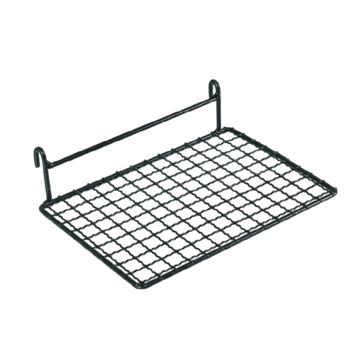 Plošina pro ptáčky závěsná 17x12 cm nerezová ocel síťovaná do klece pro sezení odpočinek pohyb a každodenní aktivitu