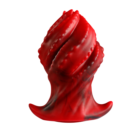 Plug anal con forma de puño de pulpo cerrado, talla L, fabricado en silicona suave para experiencias de fisting intensas, fácil mantenimiento y embalaje discreto.
