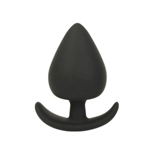 Plug anale in silicone con maniglia taglia L 4,1 cm forma ergonomica superficie liscia facile manutenzione confezione discreta
