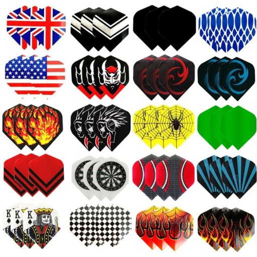 Plumes de fléchettes 60 pcs