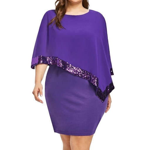 Plus-Size-Kleid mit Pailletten