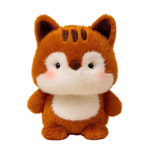 Plüsch-Eichhörnchen 16 cm Weiches Plüschtier mit Füllung aus PP-Baumwolle Niedliches Waldtier Haustier für Kinder Dekoration Geschenk aus weichem Plüsch