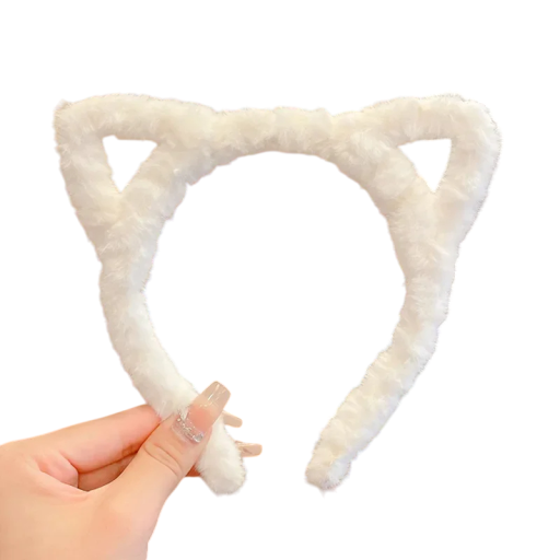 Plüsch Katzenohren Haarreif Lolita 12 cm Flauschiger Cartoon Haarband Cosplay Kostüm Party Koreanische Haarschmuck für Mädchen und Frauen