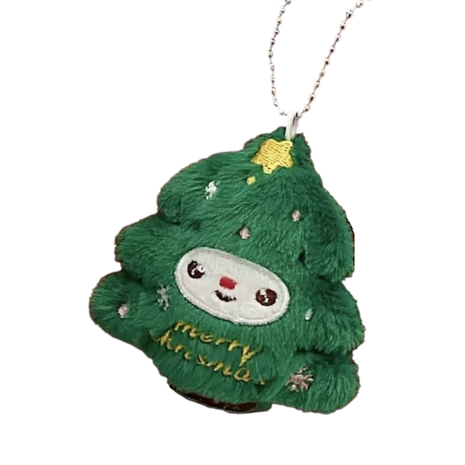 Plüsch-Schlüsselanhänger Weihnachtsbaum 7 x 8 cm Schlüsselanhänger und Rucksack Niedliche Dekoration Weihnachts- und Neujahrsgeschenk