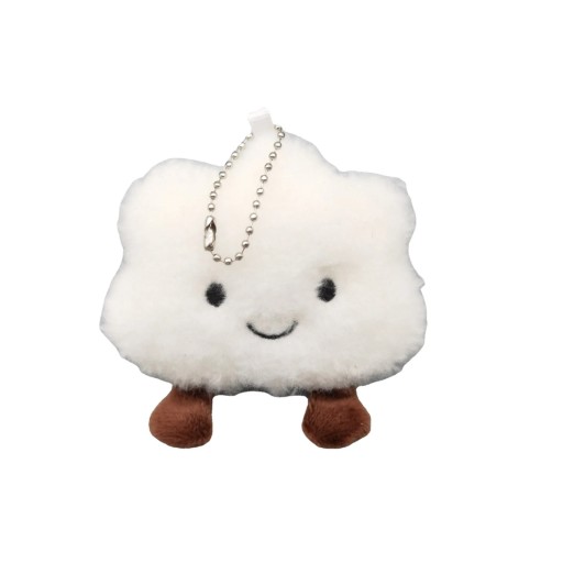 Plüsch-Wolkenanhänger, 10 x 9 cm, süßer kleiner Schlüsselanhänger in Wolkenform, dekoratives Accessoire, Rucksack, Tasche, Geschenk