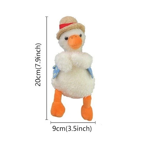 Plush Duck in a Hat Car Decoration for Wiper or Indicator Stick Interior Ornament Plush Figure