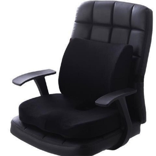 Plush Orthopaedic Seat Cushion with Backrest P4087