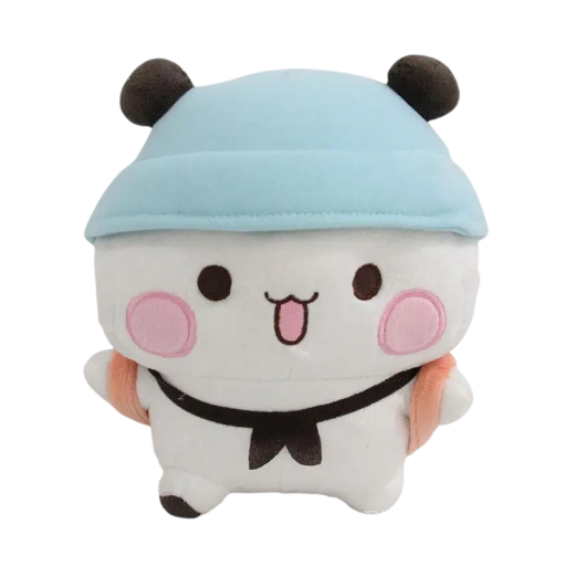 Plush Toy White Bear with Hat 20 cm Cute Soft Bear Cuddly Toy for Children Shelf Decoration Gift for the Little Ones