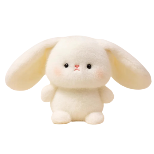 Plush White Bunny 16 cm Soft Plush Toy with PP Cotton Filling Cute Rabbit Gift for Children Soft Companion and Room Decoration