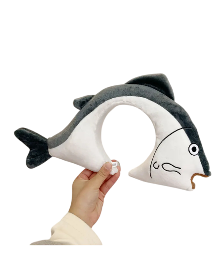 Plüss fejpánt hal alakban Univerzális méret Vicces jelmez fejpánt Puha hajkiegészítő karneválra ünneplésre fényképezéshez