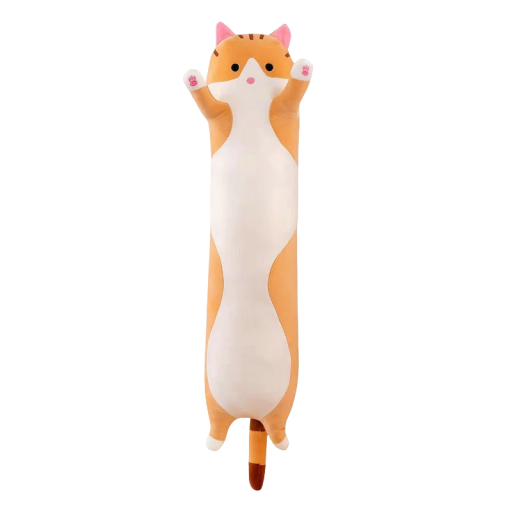 Plüss hosszú macska 50 cm