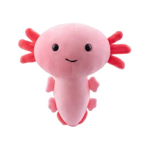 Plüss játék cuki Axolotl 20 cm Puha rózsaszín szalamandra kifejezéssel Aranyos vízi lény Bújós játék gyerekeknek Polc dekoráció