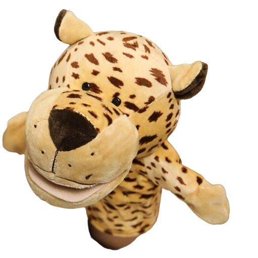 Plyšový maňuška leopard