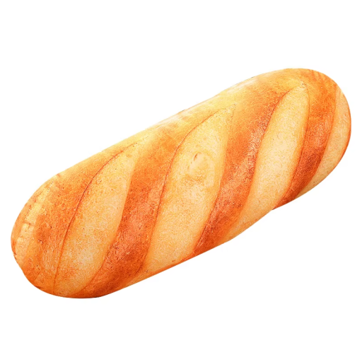 Plyspude 70 cm i form af franskbrød Stor hyggelig baguette Maddekoration Soveværelses Sovekammerat til børn og voksne