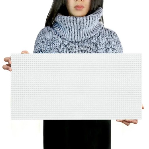 Płyta bazowa do zestawów konstrukcyjnych 51 x 25,5 cm Kompatybilna z Lego i innymi zestawami konstrukcyjnymi Duża podstawa do budowania przez dzieci