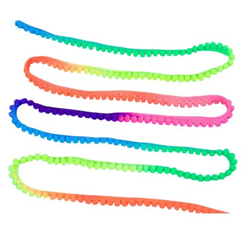 Plyysinen nauha pompomilla 10 mm pituus 5 m Koristeellinen pompomireuna Polyesteri puuvilla Koristeellinen ompelunauha koristeisiin ja käsitöihin
