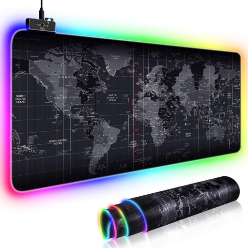 Podświetlana podkładka pod mysz i klawiaturę RGB C1169