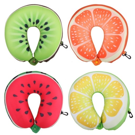 Poduszka na szyję w postaci owoców - 4 rodzaje