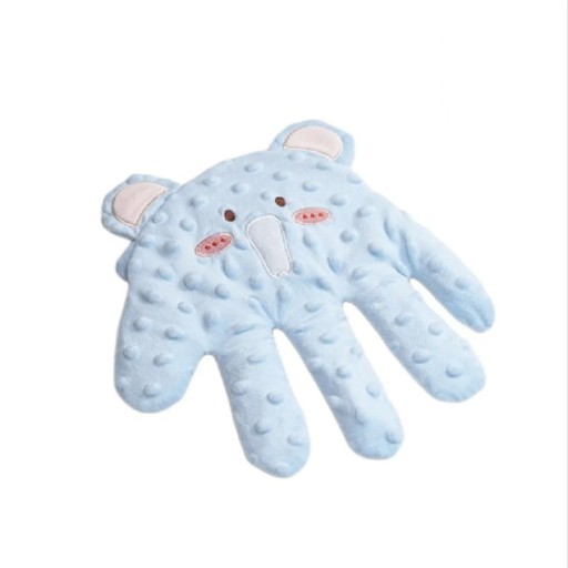 Poduszka uspokajająca dla dzieci 26 x 24 cm Blue Elephant Pressure Sleeping Aid Poduszka do spania dla dzieci z dłońmi i pilotem