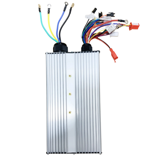 Podwójny regulator do roweru elektrycznego 48V 60V 72V 3000W 80A plastik metal srebrny do e-bike i motocykli elektrycznych pod górę