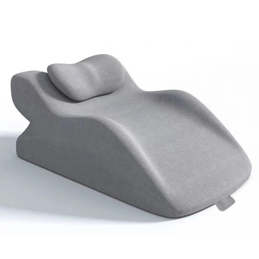 Poloháló klínpárna 60,7 x 36,5 x 24 cm Ergonomikus párna a lábak, hát és térdek támasztására Pihenő, olvasó és relaxáló párna