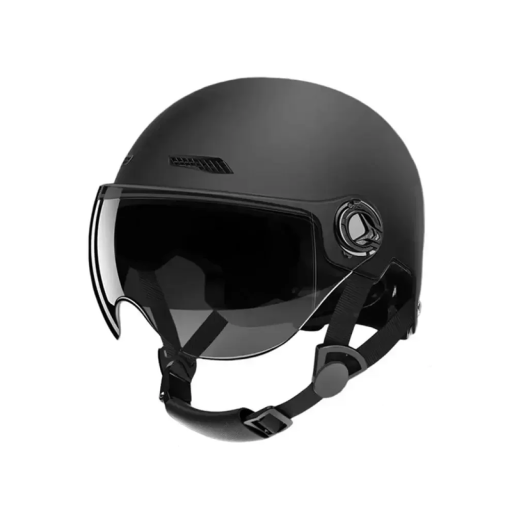 Poloviční motocyklová přilba vyklápěcí 54–62 cm Pohodlná ochranná helma na skútr Kompaktní rozměry 26x20x18 cm Větrání a komfort