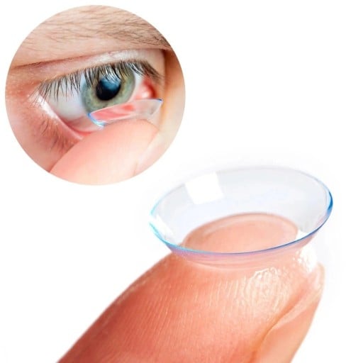 Polročné číre kontaktné šošovky s dioptriami -16.00 HEMA 14.2 mm mäkké tenké šošovky pre každodenné nosenie a korekciu zraku