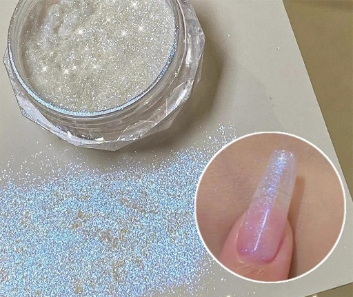 Polvo brillante para uñas para manicura – Efecto radiante en uñas de gel y acrílicas