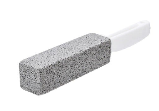 Pomice per WC con impugnatura in plastica Pomice per strofinare il WC Superficie porosa e ruvida Dimensioni 24 x 3,5 x 3,5 cm