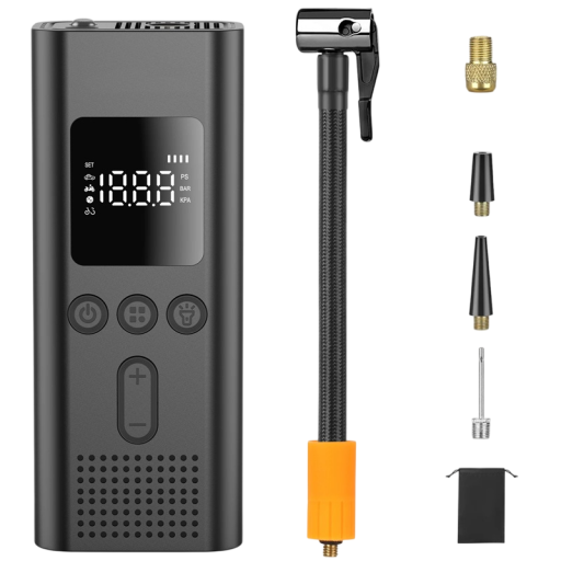 Pompă de aer electrică wireless 150PSI 160x65x44 mm compresor portabil pentru anvelope auto bicicletă motocicletă accesorii pentru ciclism
