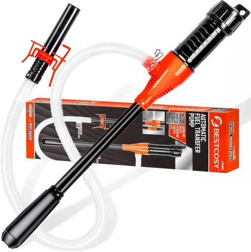 Pompă electrică de ulei cu clips pentru transferul lichidelor din plastic compatibilă cu 2xD baterii pentru atelier, garaj, utilizare casnică