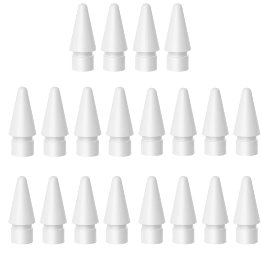 Ponta de substituição para caneta tátil 20 unidades Pontas para stylus para Apple Pencil 1.ª e 2.ª geração Acessórios para canetas táteis