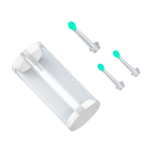 Pontas de substituição para limpeza de ouvidos 3 pcs Pontas de silicone macio Compatível com limpadores de câmara Acessórios de higiene para ouvidos