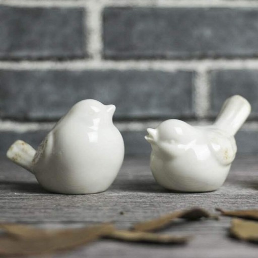 Porcelænsfuglefigurer 2 stk.