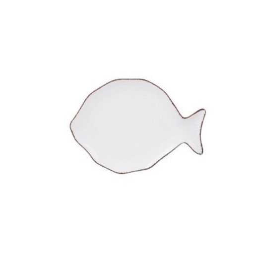 Porcelán tányér hal