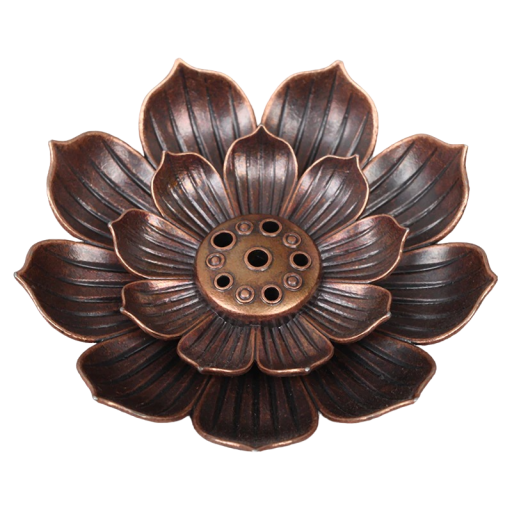 Porta incensi a forma di loto