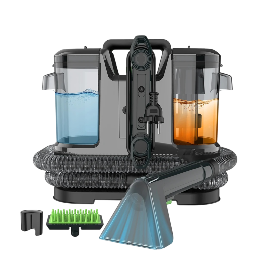 Portable Carpet Cleaner 750W 15KPa Powerful Spray Suction Cleaner for Upholstery, Sofas, Mattresses, Car Seats