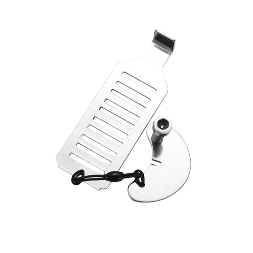 Portable Door Security Lock with Metal Construction 81 × 29 mm Mechanical Barrier for Door Handles and Entry Protection