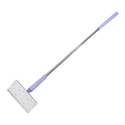 Portable Mini Mop with Automatic Paper Towel Replacement 70 cm 360° Rotating Head 16 x 8 cm Plastic Purple For Floors Windows and Tiles