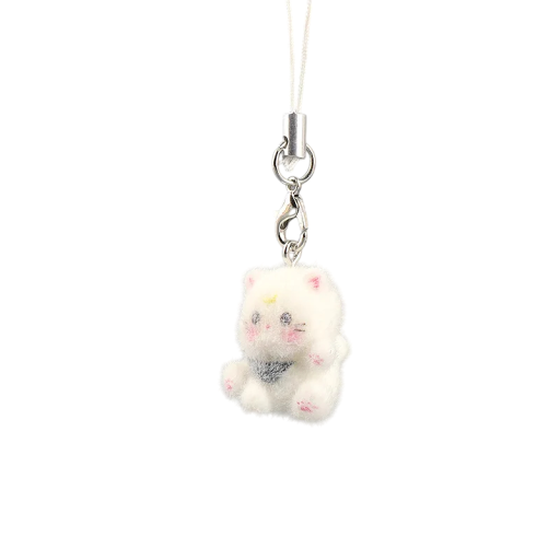 Portachiavi 2 x 2,4 cm Gattini Pelosi Pendente per chiavi zaino borsa Mini decorazione in peluche Regalo carino per amanti dei gatti